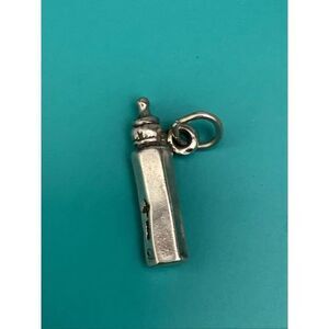 .925 Baby Bottle Sterling Silver Jewelry Charm #family #baby